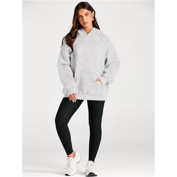 Women Oversized Hoodie Sweatshirt Fleece Pullover Long Sleeve Pocket Fall Winter - Picture 5 of 7